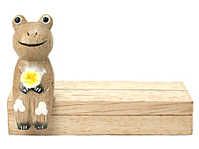 カード立て　木製　動物