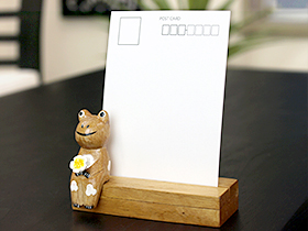 ポストカードスタンド　カエル