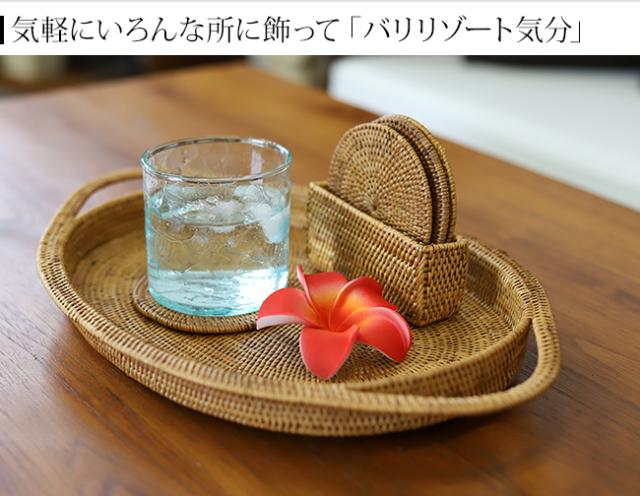 プルメリアの造花　レッド　アジアン雑貨