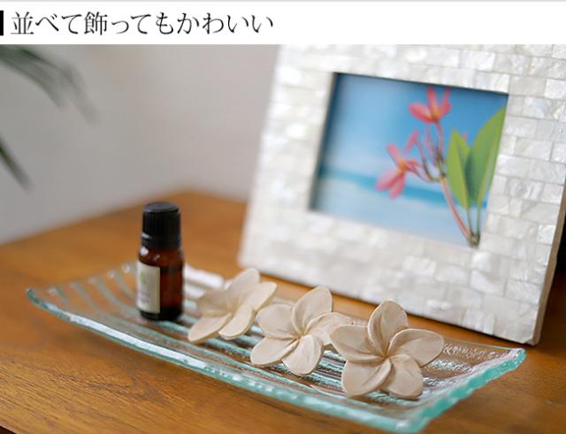 アジアン雑貨　ウッドフラワー(ナチュラル)