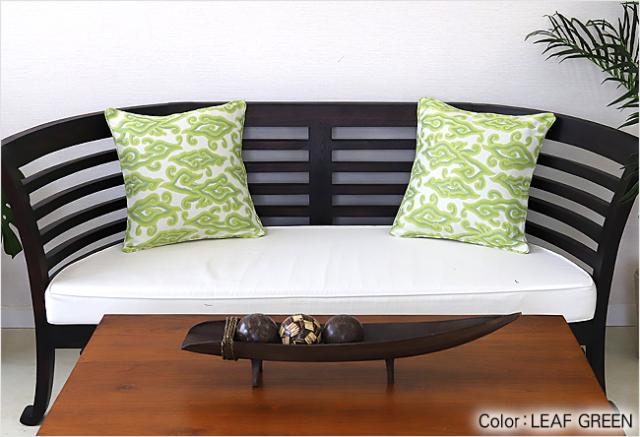 クッションカバー(メガムンドゥン)　グリーン