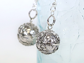 ガムランボールSS付ピアス(月＆海) 