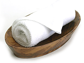 木製おしぼり置き