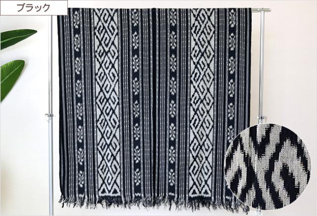 イカット　ブラック