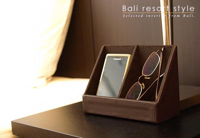 スマホ＆メガネホルダー(フェイクレザー）