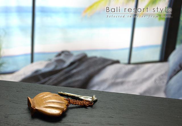 木製キーホルダー　貝