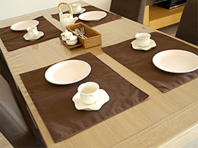 ランチョンマット　ダークブラウン