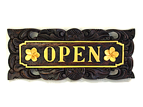 ドアプレート（OPEN）