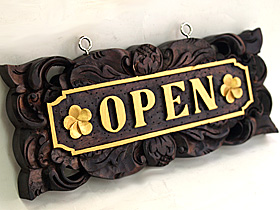 ドアプレート(OPEN & CLOSED)