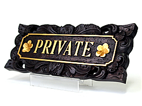 バリのサインプレート(PRIVATE)