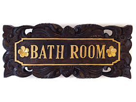 ドアプレート（BATH ROOM）