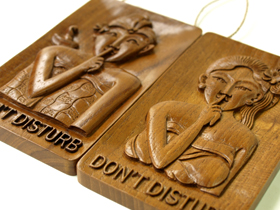 ドアプレート「使用中」