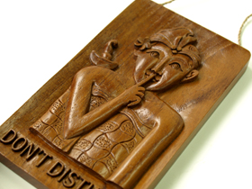 ドアノブサイン「起こさないでください」