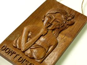 ドアノサイン「使用中」