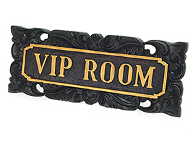 バリのサインプレート（ビップルーム）