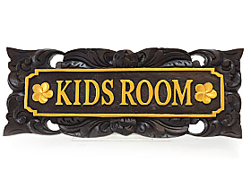アジアン雑貨 ドアプレート（KIDS ROOM）