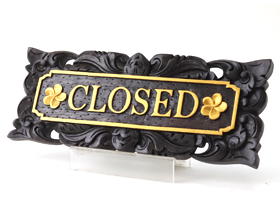 バリのサインプレート（キッズスペース）