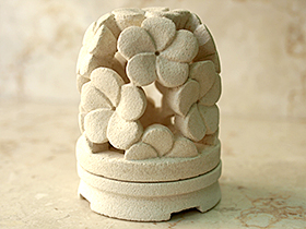 バリ ストーン キャンドルホルダー