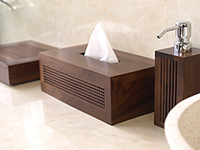 ティッシュケース　木製