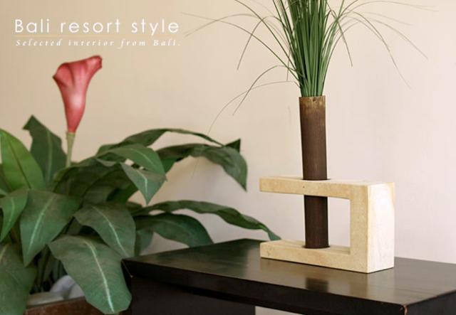 フラワーベース（ストーン製）