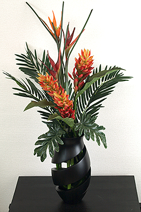 フラワーベース　アジアン雑貨