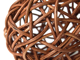 ラタンボール（ブラウン）