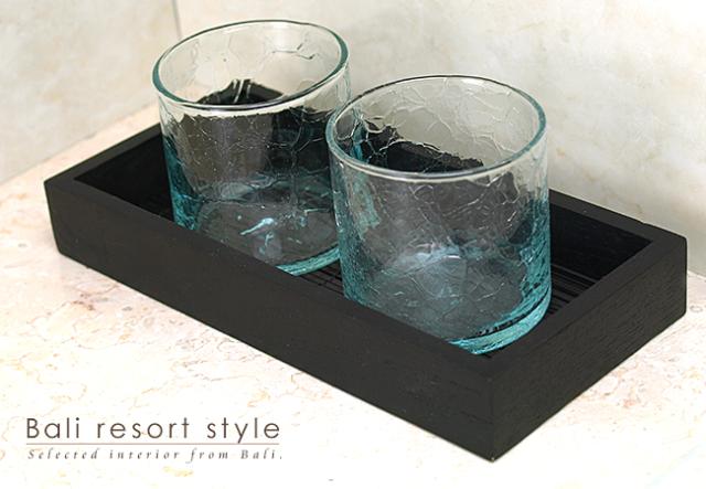 トレー(チーク×椰子)30cm×15cm×3cm