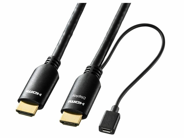 される┸ サンワサプライ PAY マーケット - 西新オレンジストア|商品ロットナンバー:503691857 HDMIアクティブケーブル(4K/60Hz対応) 10m 品番:KM-HD20-APR100Lの通販はau ルさせて