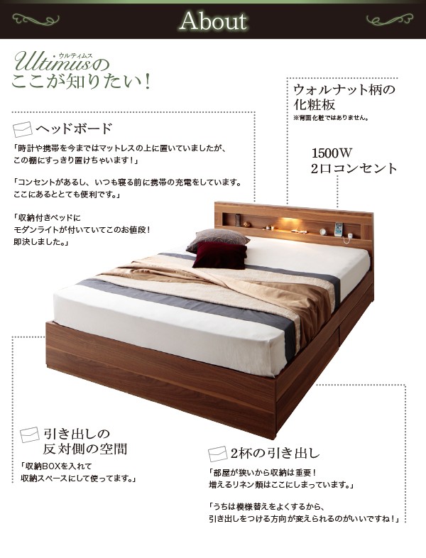 低価得価 LEDライト・コンセント付き収納ベッド シングルの通販はau PAY マーケット - 西新オレンジストア|商品ロットナンバー:461868554 Ultimus ウルティムス プレミアムボンネルコイルマットレス付き 在庫特価