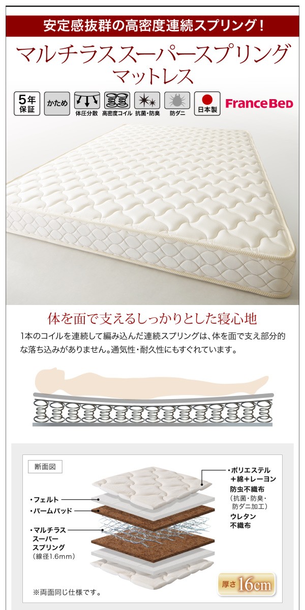 在庫特価 長く使える国産頑丈大容量跳ね上げ収納ベッド BERG ベルグ 薄型抗菌国産ポケットコイルマットレス付き 縦開き シングル 深さレギュラーの通販はau PAY マーケット - 西新オレンジストア|商 好評豊富な