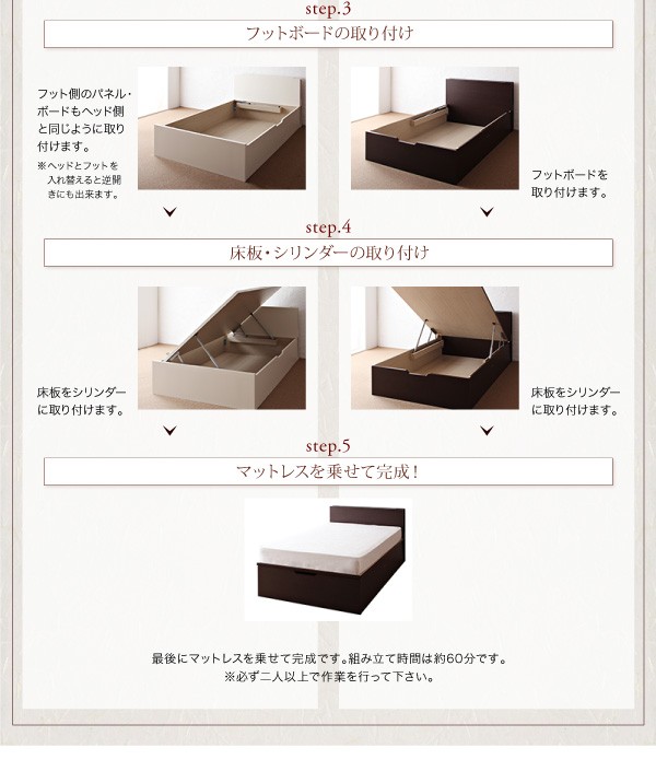 在庫特価 ガス圧式跳ね上げ収納ベッド シングル 深さラージの通販はau PAY マーケット - 西新オレンジストア|商品ロットナンバ 夕月 ユフヅキ 薄型スタンダードポケットコイルマットレス付き 縦開き 国産日本製