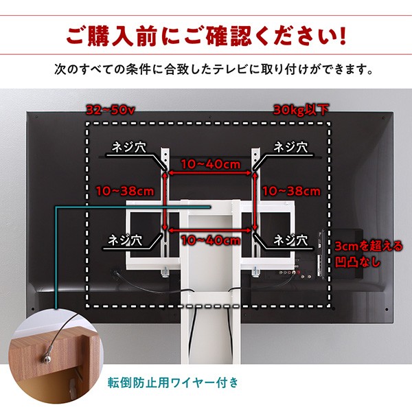 豊富な通販 壁掛け風テレビ台 PAY マーケット - 西新オレンジストア|商品ロットナンバー:364777214 Stand-TV スタンドTV ロータイプの通販はau 大人気人気