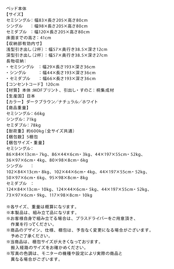 通販再入荷 お客様組立 薄型プレミアムボンネルコイルマットレス付き セミダブルの通販はau PAY マーケット - 西新オレンジストア|商品ロット 国産 多機能頑丈すのこチェストベッド Salberg サルベルグ 国産NEW