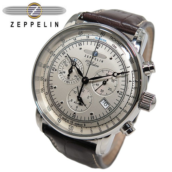 新品✨ツェッペリン ZEPPELIN クオーツ 腕時計 7680-2 ブラック | www