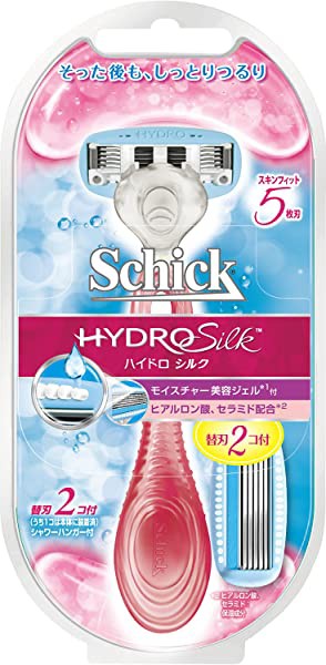 シック Schick ハイドロシルク ホルダー 女性用 カミソリ (替刃2コ付