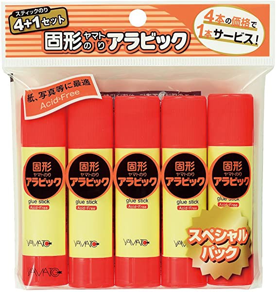 のり 固形アラビック 5本入 スペシャルパック YS-8H-5SP 送料無料