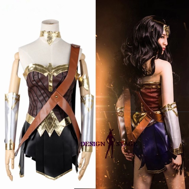Wonder ダイアナ プリンス 風 ワンダーウーマン レディースファッション 衣装 ワンダーウーマン その他コスチューム 仮装 コスプレ アニメ Woman コスチューム ハロウィン Mv001