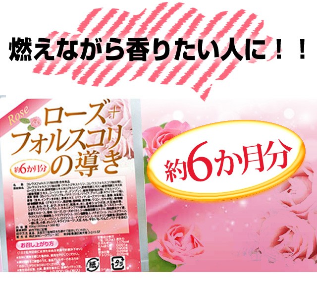 送料無料 ローズ フォルスコリの導き360粒 約6か月分 ２ ３万個突破