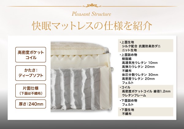 ベッドは 日本人技術者設計 PAY マーケット - ラベンダーハウス|商品ロッ 超快眠マットレス抗菌防臭防ダニ体圧分散ウレタンエヴァ ホテルプレミアムポケットコイル 硬さ:ディープソフトの通販はau はこちら
