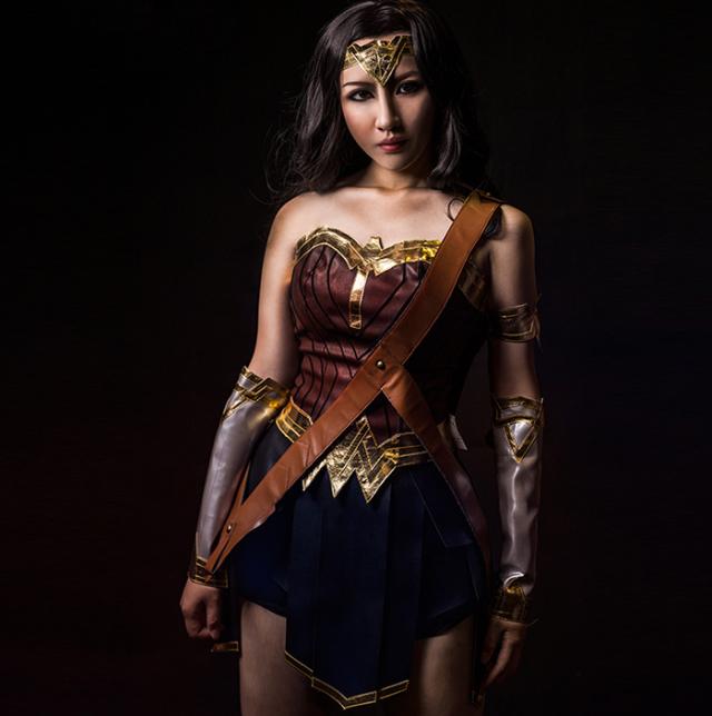 Wonder Woman　ワンダーウーマン　コスプレ　コス　cos 8点セット　S/M/L/XL　cos cos-w　cos-snk wsc-170815-01 Wonder Woman ワンダーウーマン コスプレ コス cos 8点セット S/M/L/XL
