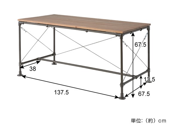 わせてさら ダイニングテーブル つくえ リビングテーブル ダイニング リビング アの通販はau PAY マーケット - リビングート｜商品ロッ スチールフレーム 天然木天板 幅154cm （ 送料無料 テーブル 机 をプレゼン