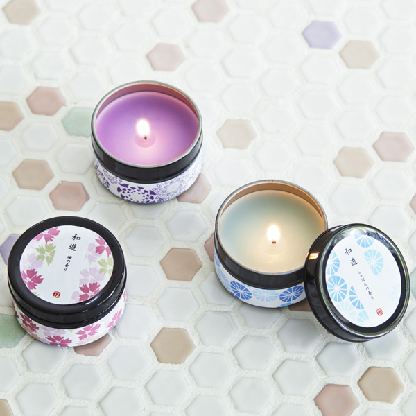 キャンドル 和遊 缶入り （ アロマキャンドル ローソク ろうそく 蝋燭  