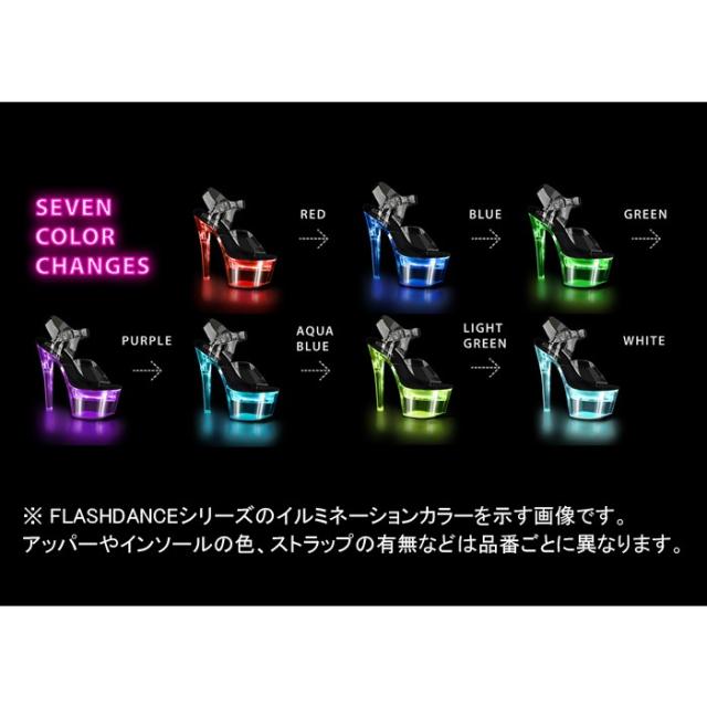Pleaser(プリーザー) FLASHDANCE-708 USB充電 7色変化 ライトアップ 
