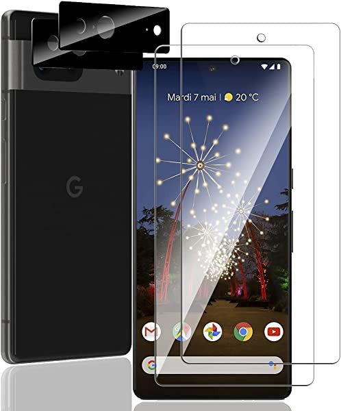 2+2枚入りgoogle pixel7 ガラスフィルム【２枚入り】＋ カメラフィルム