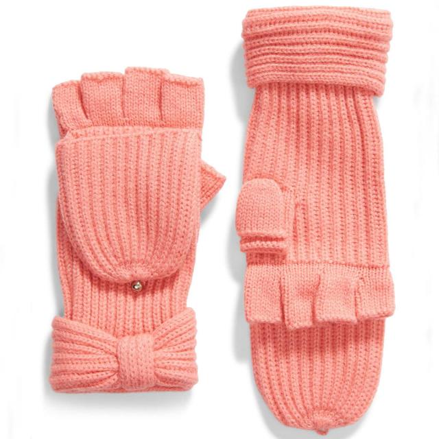 送料無料 ケイトスペード 手袋 リボン レディース スマホ対応 指なし