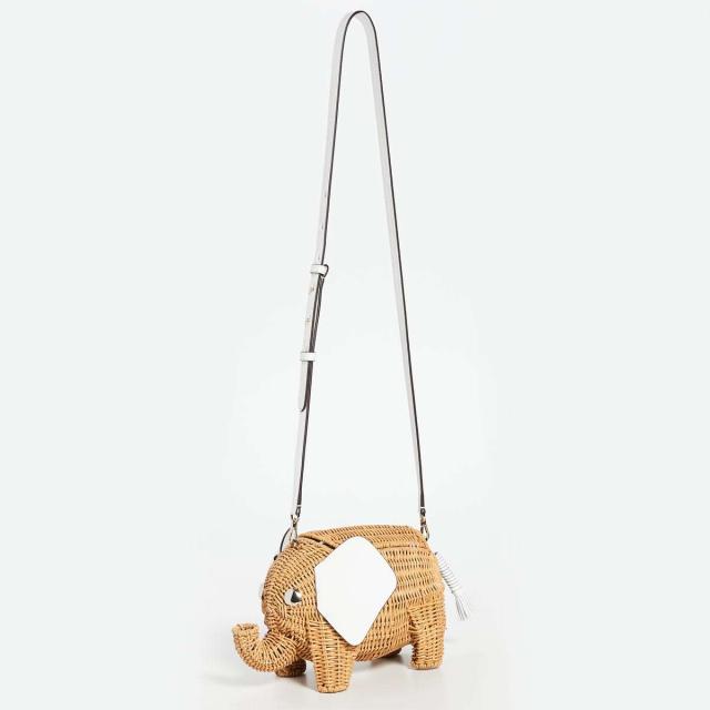 kate spade＊ケイトスペード ＊ゾウ＊ラタン＊かご バッグ＊ショルダー 送料無料 ケイトスペード バッグ かごバッグ ショルダーバッグ