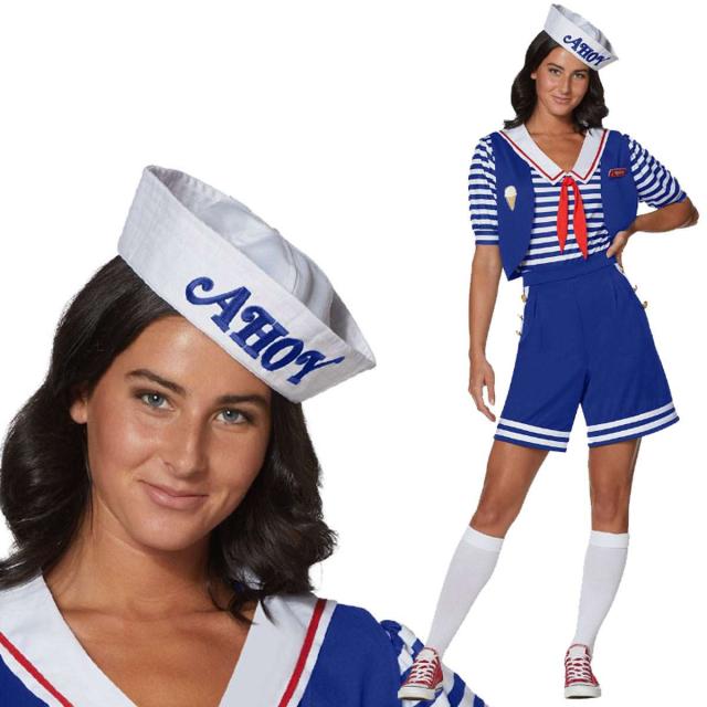 送料無料 ストレンジャーシングス ロビン スクープスアホイ コスプレ