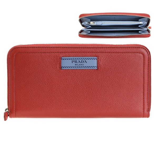 人気が高い プラダ 長財布 Prada ショップ袋付き ラウンドファスナー レディース 女性 プレゼント ブランド ギフト レッド 財布 大人可愛い アウトレ 最新コレックション Olsonesq Com