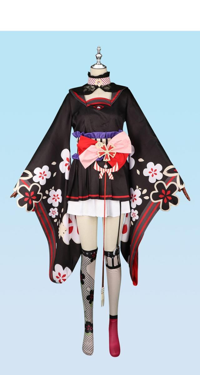 ブルーアーカイブ  -Blue Archive-  ブルアカ 狐坂ワカモ コスプレ衣装 イベント ゲーム 変装 ウィッグ 追加可 aa008lclcm6