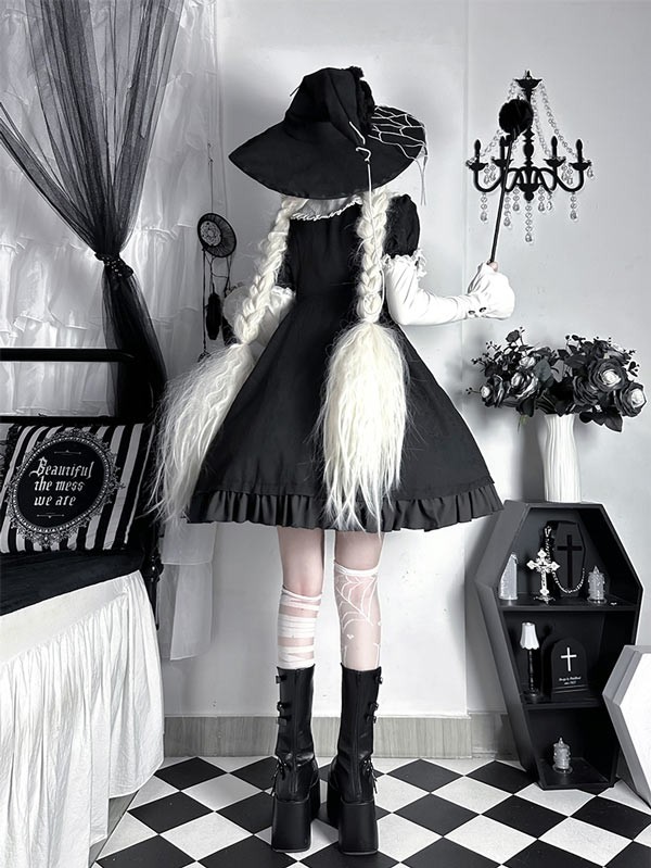 楽天市場】ワンピース ロリータ ハロウィン 魔女風 ウイッチ 魔法使い